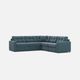 Drew & Jonathan Home ModularOne New Horizon 5-Piece Teal Power Reclining Modular Sectional-1