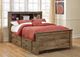Signature Design by Ashley® Trinell Brown Full Bookcase Bed-1
