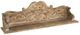 A & B Home Brown Floating Wall Shelf with Floral Motif-4