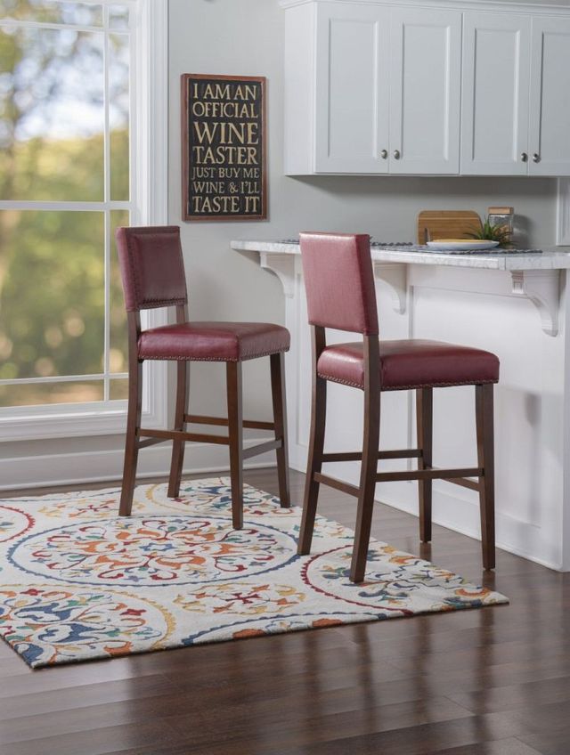 Linon Brook Red Bar Stool-3