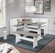 Linon Ardmore 3-Piece Gray/White Nook Set-1
