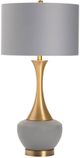 Crestview Collection Witherspoon Gold/Natural Gray Table Lamp-1
