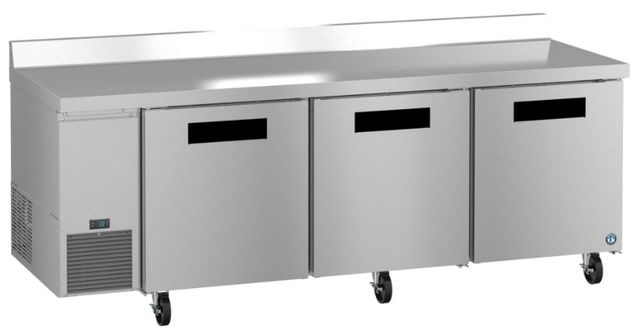 Hoshizaki Steelheart® 93" 30.2 Cu. Ft. Stainless Steel Three Section Worktop Side Mount Refrigerator-2