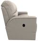 La-Z-Boy® Cade Oyster Leather Manual Reclining Sofa-3