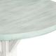 Crestview Collection Kona Beach Blue Accent Table with White Base-1