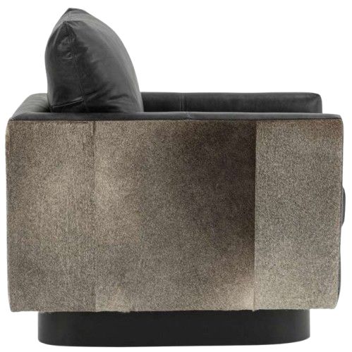 Classic Home Lathe Onyx Black Swivel Chair-3