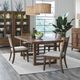 Liberty Furniture Shaker Lakes 5-Piece Harvest Brown/Taupe Double Pedestal Dining Table Set-1