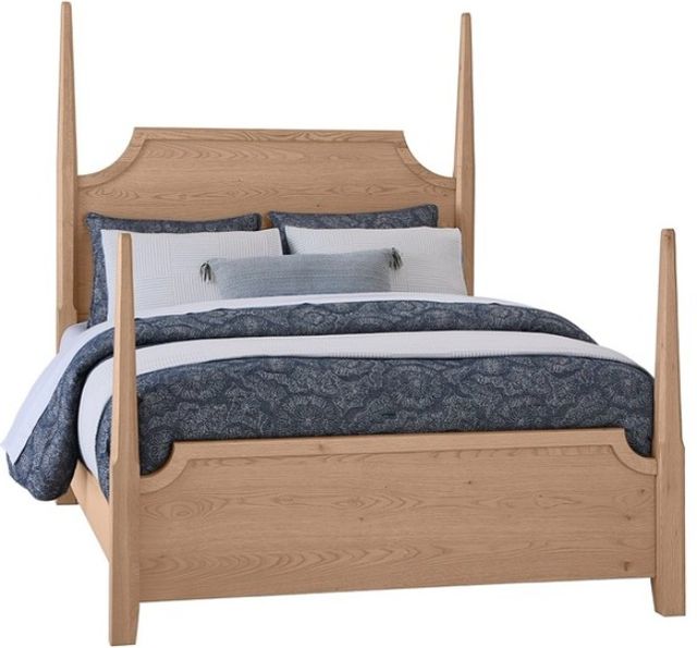 Vaughan-Bassett Tide & Timber Clear Oak Full Youth Pencil Poster Bed-0