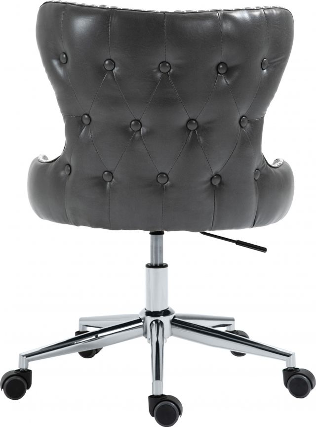 Meridian Furniture Hendrix Grey Faux Leather Office Chair-1