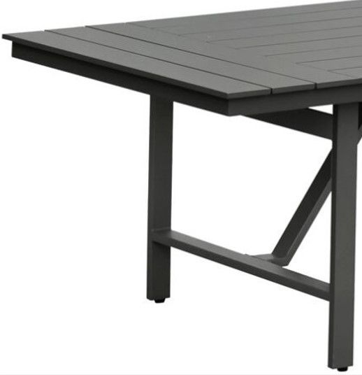 Intercon Navarro Mocha Aluminum Outdoor Trestle Dining Table-1
