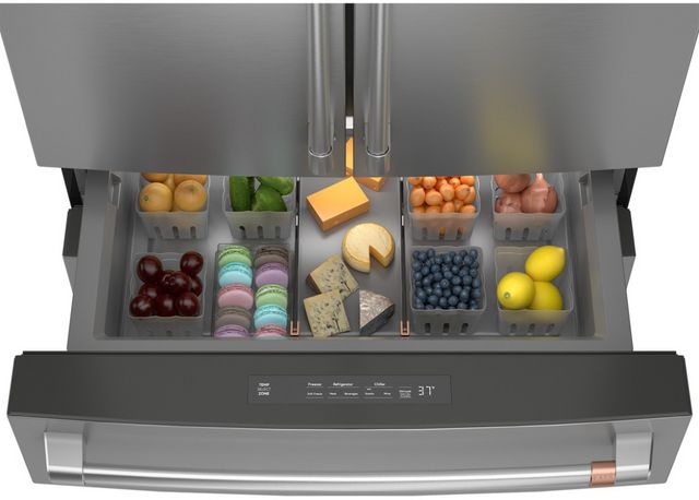 Café™ 36 in. 23.2 Cu. Ft. Stainless Steel Counter Depth French Door Refrigerator-7
