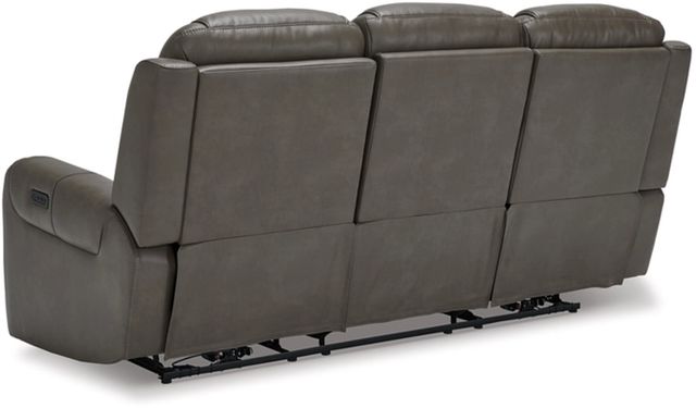 Signature Design by Ashley® Card Player Smoke Power Reclining Sofa-3