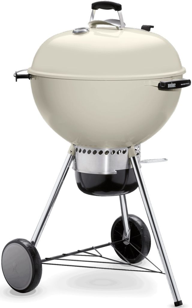 Weber® Master-Touch® 24" Ivory Portable Charcoal Grill-2