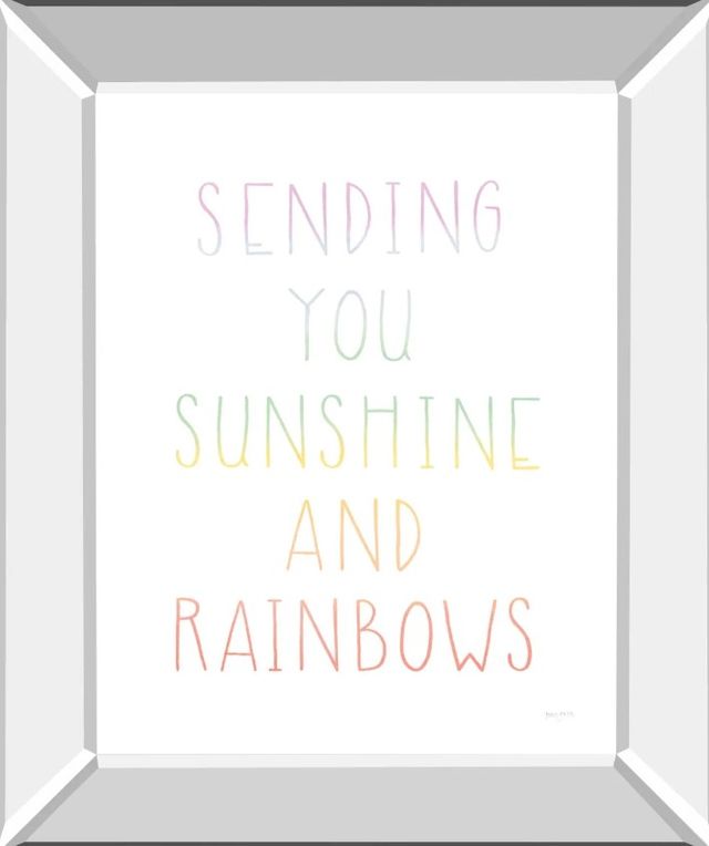 Classy Art Lets Chase Rainbows VI by Jenaya Jackson Mirror Framed Wall Art-0