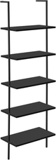 Monarch Specialties Inc. Black Ladder Bookcase-0