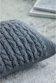 A & B Home Gray 14"x20" Knit Throw Pillow-4