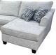 Luke Home Rowan 4-Piece Artesia Platinum Right-Arm Facing Sectional and Chaise -1