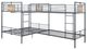 ACME Furniture Cordelia Sandy Dark Bronze/Sandy Black Double Twin Over Full Bunk Bed-0