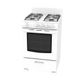 GE® 24" White Freestanding Gas Range with Storage Drawer-2