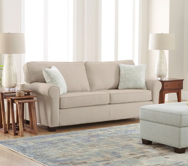 Best® Home Furnishings Customizable Shannon Queen Stationary Sofa Sleeper with Dark Walnut Legs-3