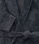 Cariloha Graphite Viscose/Micro Polyester Blend Small/Medium Unisex Plush Bathrobe-2