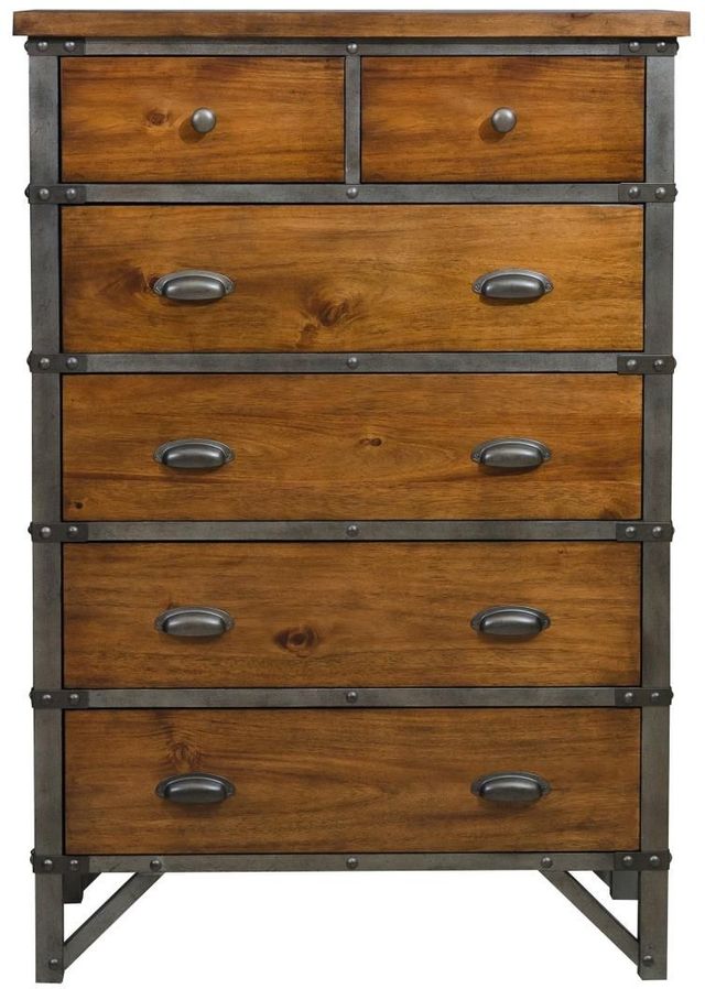 Mazin Furniture Holverson Rustic Brown Chest-1