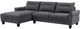 Coaster® Caspian 2-Piece Gray Left-Arm Facing Sectional-0