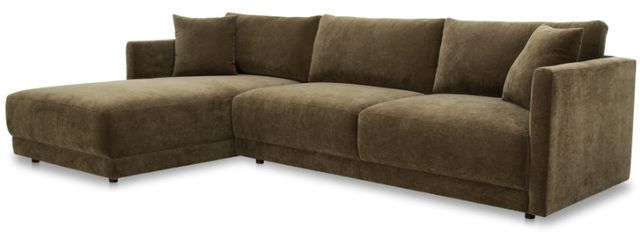 Moe's Home Collection Bryn 2-Piece Heritage Green Left-Arm Facing Sectional and Chaise-1