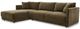 Moe's Home Collection Bryn 2-Piece Heritage Green Left-Arm Facing Sectional and Chaise-1
