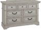 American Woodcrafters 7820 Stonebrook Antique Gray Double Dresser-0