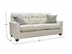 Decor-Rest® Furniture LTD Kayla Ivory Sofa-5