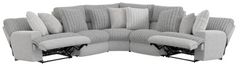 Catnapper® Abraxas 5-Piece Moonstruck 41" Curved Manual Reclining Sectional