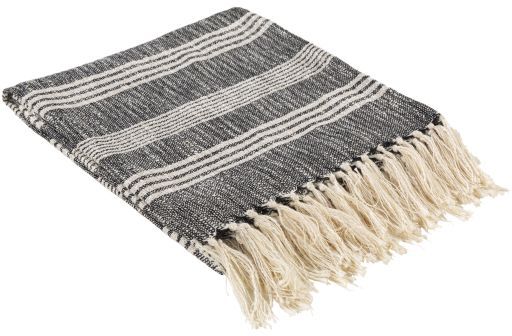 Surya Callan Black 50"x60" Throw Blanket-1