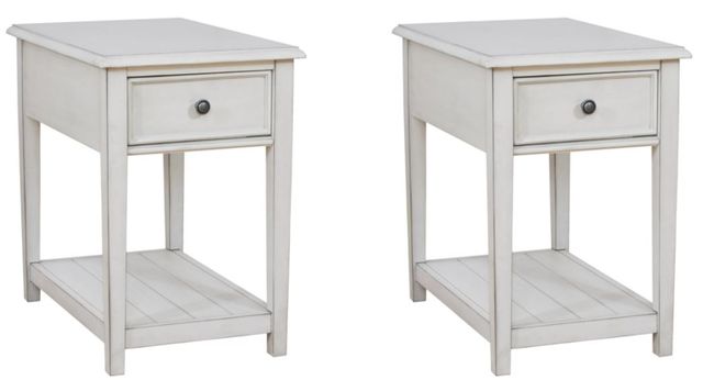 Signature Design by Ashley® Kanwyn 2 Piece Whitewash Living Room Table Set-0