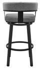 Armen Living Lorin Gray 26" Swivel Counter Stool-4