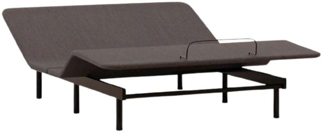 Sierra Sleep® By Ashley® Head/Foot - Good Charcoal Gray Queen Adjustable Base-0