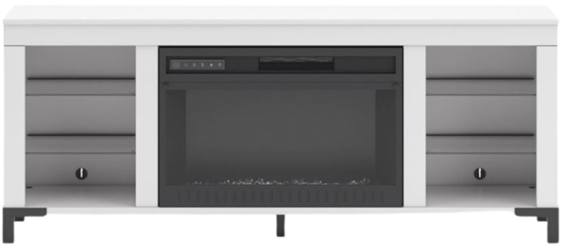 Signature Design By Ashley Brollevi TV Stand with Electric Fireplace - Thumbnail 3