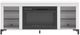 Signature Design by Ashley® Brollevi Matte White TV Stand with Electric Fireplace-1