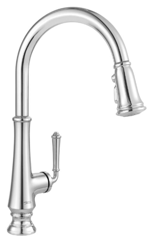 American Standard Delancey® Polished Chrome Single-Handle Pull-Down Dual Spray Function Kitchen Faucet-0