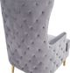 TOV Furniture Alina Grey Tall Tufted Back Chair-4