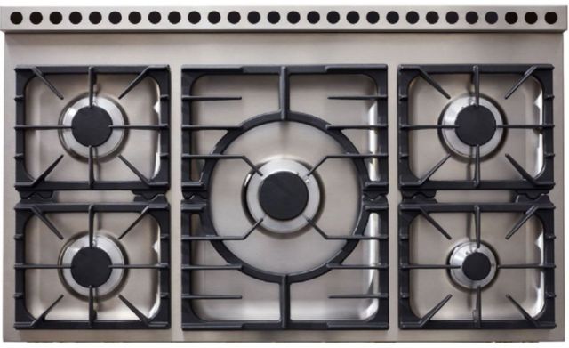 La Cornue CornuFe´ 90 36" Provence Blue Pro Style Dual Fuel Range-2