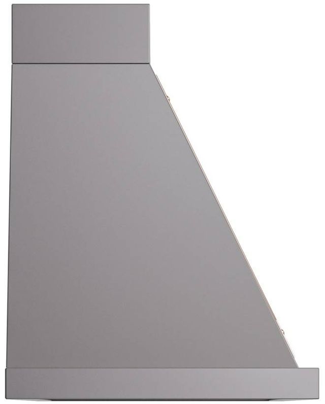 Ilve® Nostalgie II Noblesse 48" Graphite Matte Wall Mounted Range Hood with Copper Trim-2