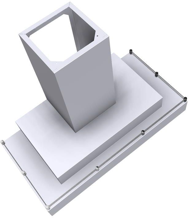 Vent-A-Hood® 42" White Contemporary Wall Mount Range Hood-1