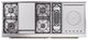 Ilve® Nostalgie II Noblesse 60'' Custom RAL Color Pro Style Dual Fuel Range with Brass Trim-4