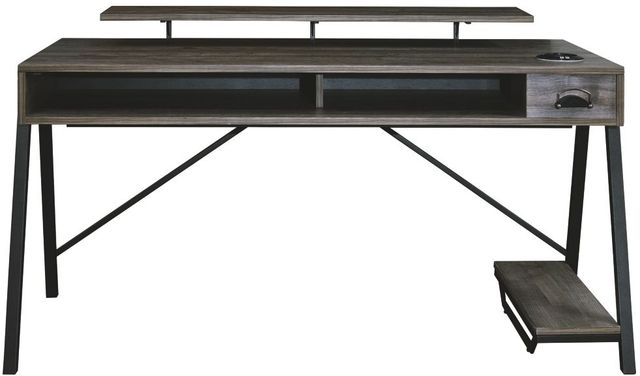Signature Design by Ashley® Barolli Gunmetal Gaming Desk-1