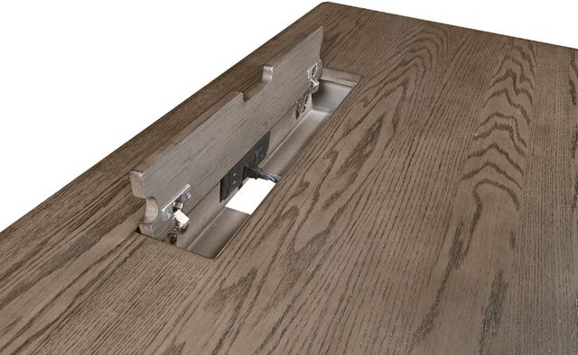 aspenhome® Caraway Aged Slate/Black/Brown Lift Desk-3