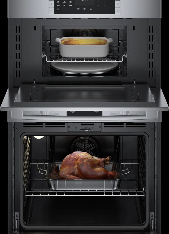 Bosch 500 Series 30" Stainless Steel Built In Oven/Micro Combination Electric Wall Oven-2
