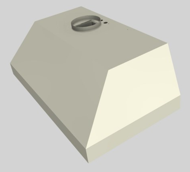 Vent-A-Hood® 36" Biscuit Wall Mounted Liner Insert-1