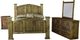 Vintage Furniture Mansion Paint 4-Piece Queen Panel Bedroom Set-0