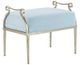 Currey & Company Genevieve Spa Grecian Silver Ottoman-0